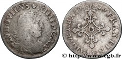 LOUIS XIV LE GRAND OU LE ROI SOLEIL Quatre sols à la croix formée de lis 1676 Vimy-en-Lyonnais (actuellement Neuville-sur-Saône)