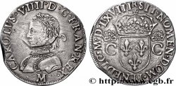 CHARLES IX Teston, 2e type 1568 Toulouse
