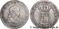 LOUIS XV &nbsp;THE WELL-BELOVED&nbsp; Tiers d&nbsp;écu de France 1721 Paris SS/fVZ
