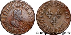 HENRY IV Double tournois, 2e type de Paris (légende française) 1604 Paris, Moulin des Étuves