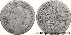 LOUIS XIV  THE SUN KING  Quatre sols à la croix formée de lis 1677 Vimy-en-Lyonnais (actuellement Neuville-sur-Saône)