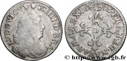 LOUIS XIV LE GRAND OU LE ROI SOLEIL Quatre sols à la croix formée de lis 1675 Vimy-en-Lyonnais (actuellement Neuville-sur-Saône)