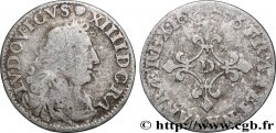 LOUIS XIV &nbsp;THE SUN KING&nbsp; Quatre sols à la croix formée de lis 1676 Vimy-en-Lyonnais (actuellement Neuville-sur-Saône)