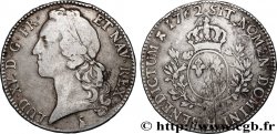 LOUIS XV DIT LE BIEN AIMÉ Écu aux branches d’olivier, tête ceinte d’un bandeau 1762 La Rochelle TB+