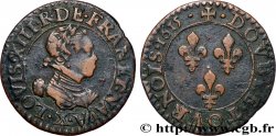 LOUIS XIII  Double tournois, type 2 1615 Amiens
