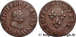 HENRY IV Double tournois, 2e type de Paris (légende française) 1604 Paris, Moulin des Étuves