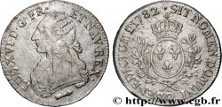 LOUIS XVI Écu aux branches d&nbsp;olivier 1782 Perpignan