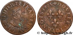 HENRY IV Double tournois, 1er type de Paris (légende française) 1605 Paris, Moulin des Étuves