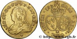 LOUIS XV DIT LE BIEN AIMÉ Louis d&nbsp;or aux écus ovales, buste habillé 1729 Aix-en-Provence TB+/TTB