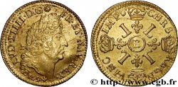LOUIS XIV LE GRAND OU LE ROI SOLEIL Louis d&nbsp;or aux quatre L 1694 Tours