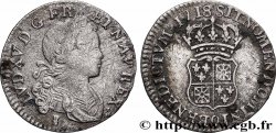 LOUIS XV &nbsp;THE WELL-BELOVED&nbsp; Dixième d&nbsp;écu dit &nbsp;de France-Navarre&nbsp; 1718 Rennes VF