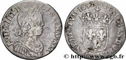 LOUIS XIV LE GRAND OU LE ROI SOLEIL Quart d&nbsp;écu, portait à la mèche longue 1652 Nantes