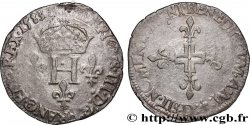 HENRI III Double sol parisis, 2e type 1583 Lyon