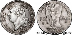 LOUIS XVI 15 sols dit &nbsp;au génie&nbsp;, type FRANCOIS 1791 Limoges AU