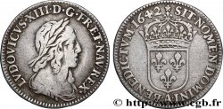 LOUIS XIII  Douzième d&nbsp;écu, buste drapé et cuirassé (2e buste de Jean Warin) 1642 Paris, Monnaie de Matignon VF