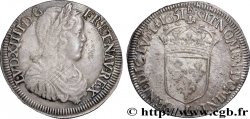 LOUIS XIV &nbsp;THE SUN KING&nbsp; Demi-écu, portrait à la mèche longue 1651 Bayonne