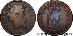 LOUIS XVI Liard dit &nbsp;à l&nbsp;écu&nbsp; 1786 Lille