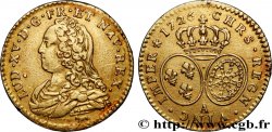 LOUIS XV DIT LE BIEN AIMÉ Demi-louis d&nbsp;or aux écus ovales, buste habillé 1726 Paris TTB/TTB+