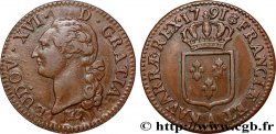 LOUIS XVI Sol dit &nbsp;à l&nbsp;écu&nbsp; 1791 Paris fVZ/VZ