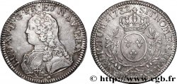 LOUIS XV THE BELOVED Écu aux branches d&nbsp;olivier, buste habillé 1732 Besançon
