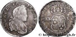 LOUIS XV DIT LE BIEN AIMÉ Sixième d’écu à l’écu écartelé de France et de Navarre 1719 La rochelle