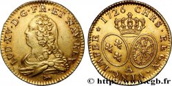 LOUIS XV DIT LE BIEN AIMÉ Louis d&nbsp;or aux écus ovales, buste habillé 1726 Paris SUP/SPL
