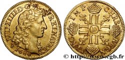 LOUIS XIV LE GRAND OU LE ROI SOLEIL Louis d&nbsp;or aux huit L, portrait à la tête nue 1680 Lyon
