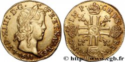 LOUIS XIV LE GRAND OU LE ROI SOLEIL Louis d’or aux huit L, portrait à la mèche longue 1651 Troyes