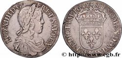 LOUIS XIV LE GRAND OU LE ROI SOLEIL Demi-écu, portrait à la mèche longue 1648 Aix-en-Provence