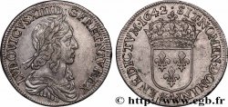 LOUIS XIII LE JUSTE Demi-écu, buste drapé et cuirassé (2e buste de Jean Warin) 1642 Paris, Monnaie de Matignon