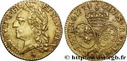 LOUIS XV DIT LE BIEN AIMÉ Louis d&nbsp;or aux écus ovales, buste lauré 1774 Paris SUP