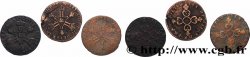 LOUIS XIV LE GRAND OU LE ROI SOLEIL Lot de trois pièces de six deniers n.d. Aix-en-Provence