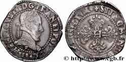 HENRY III Franc au col plat 1584 Angers VF