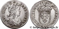 LOUIS XIV &nbsp;THE SUN KING&nbsp; Douzième d&nbsp;écu, portrait à la mèche longue 1659 Limoges
