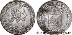 LOUIS XIII Quart d&nbsp;écu, buste drapé et cuirassé (2e buste de Jean Warin) 1643 Paris, Monnaie du Louvre