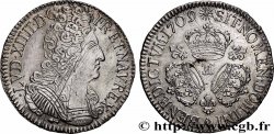 LOUIS XIV &nbsp;THE SUN KING&nbsp; Écu aux trois couronnes 1709 Besançon XF/AU