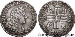 LOUIS XIV LE GRAND OU LE ROI SOLEIL Demi-écu aux huit L, 1er type 1690 Lille TB+