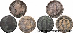 LOUIS XVI 2 sols dit &nbsp;au faisceau&nbsp;, types divers, lot de 3 ex. n.d. Ateliers divers