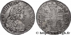 LOUIS XIV LE GRAND OU LE ROI SOLEIL Demi-écu aux huit L, 1er type 1691 Bordeaux TTB