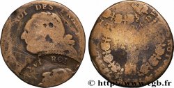 LOUIS XVI (MONARQUE CONSTITUTIONNEL)  12 deniers dit &nbsp;au faisceau&nbsp;, type FRANCOIS 1792 Toulouse B
