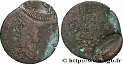 LOUIS XIV LE GRAND OU LE ROI SOLEIL Liard de cuivre s.m. Bordeaux