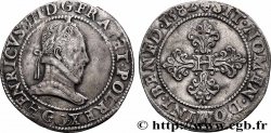 HENRY III Franc au col plat 1582 Poitiers MBC/MBC+