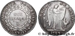CONVENCION NACIONAL Six livres dit &nbsp;au génie&nbsp; 1793 Bayonne