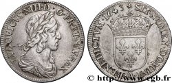 LOUIS XIII LE JUSTE Quart d&nbsp;écu, buste drapé et cuirassé (2e buste de Jean Warin) 1643 Paris, Monnaie de Matignon TTB/TTB+