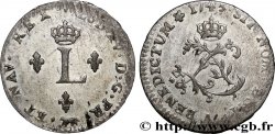 LOUIS XV &nbsp;THE WELL-BELOVED&nbsp; Double sol de billon 1745 Paris fVZ