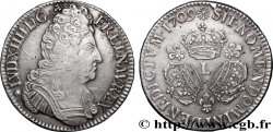 LOUIS XIV LE GRAND OU LE ROI SOLEIL Écu aux trois couronnes 1709 Bayonne
