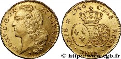 LOUIS XV DIT LE BIEN AIMÉ Double louis d’or aux écus ovales, tête ceinte d’un bandeau 1746 Strasbourg