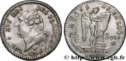 LOUIS XVI (MONARQUE CONSTITUTIONNEL)  15 sols dit &nbsp;au génie&nbsp;, type FRANÇAIS 1791 Marseille TTB+/TTB