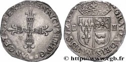 HENRI IV LE GRAND Quart d&nbsp;écu de Béarn 1604 Morlaàs