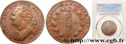 LOUIS XVI (MONARQUE CONSTITUTIONNEL)  12 deniers dit &nbsp;au faisceau&nbsp;, type FRANCOIS 1792 Lyon